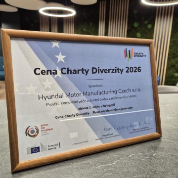 Získali jsme Cenu Charty Diverzity 2026